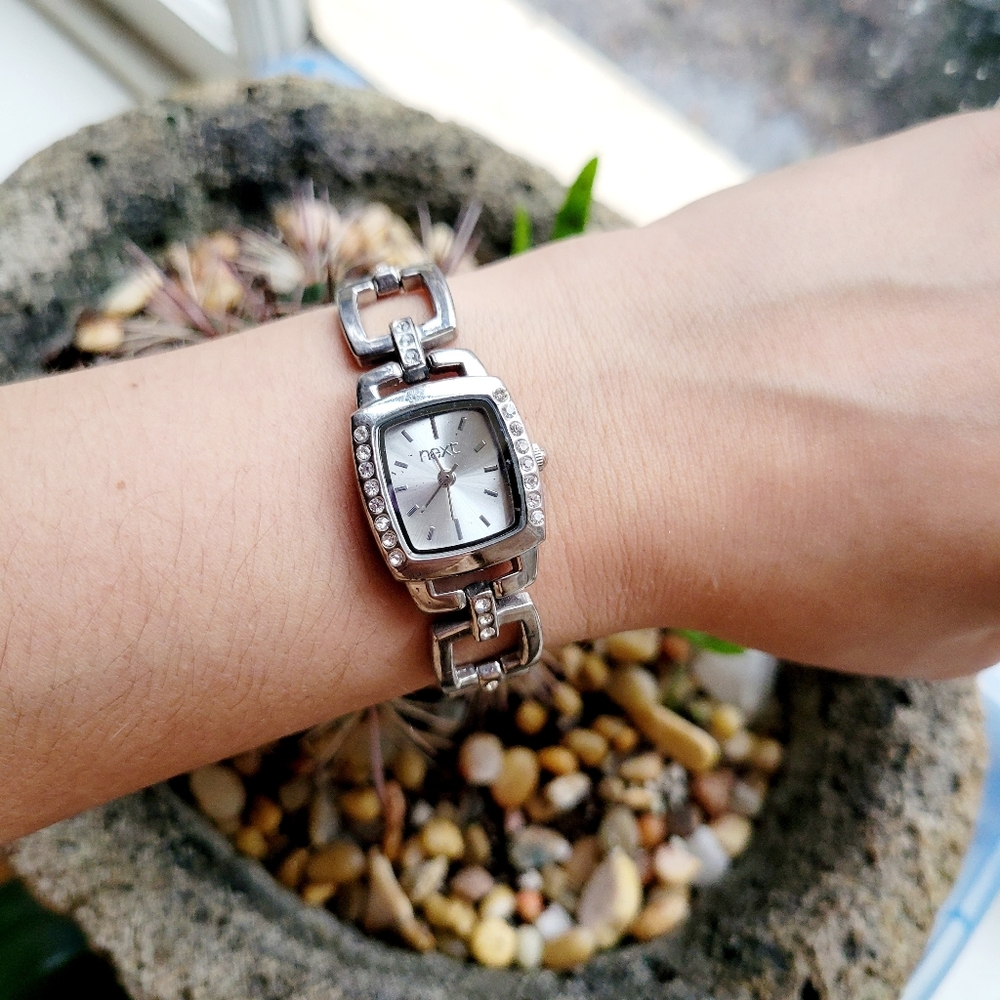 Classic Next Silver Rhinestone Watch - Picture 2 of 9